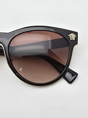 Versace Mod 2198 1252/13 Havana Gold Frame Brown Gradient Lens Sunglasses w Case Versace Mod 2198 1252/13 Havana Gold Frame Brown Gradient  main image 3