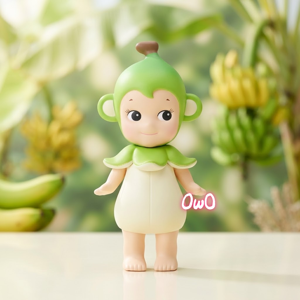 ソニーエンジェル イッツバナナ グリーン Sonny Angel It's BANANAS Series Green Monkey Rare Grail Figure MSG