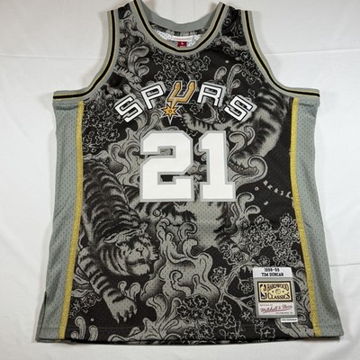San Antonio Spurs Mitchell & Ness #21 Tim Duncan Year of the Tiger