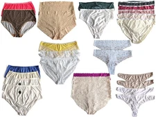 M&S Knickers Pants Ladies Tanga Brief Full Thong 2, 3, 4 or 5 Pair Pack Size 22