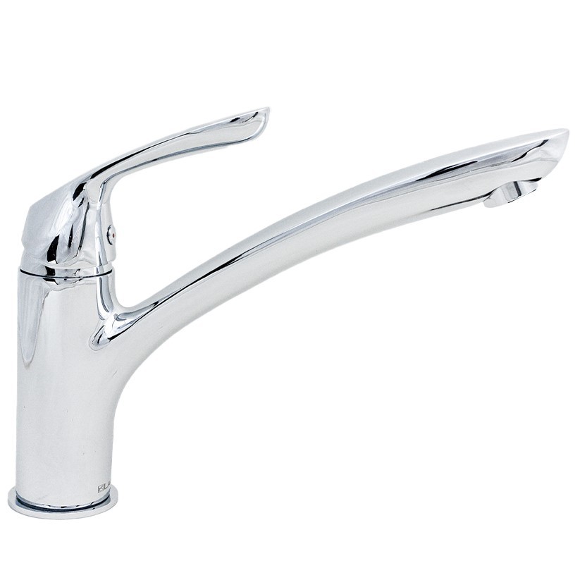 Mitigeur cuisine bas économiseur d'eau robinet évier chrome à bec fixe durable
