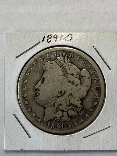 1891O Morgan Silver Dollar Circulated Condition 90% Silver