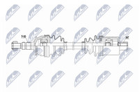NTY Antriebswelle NPW-PL-150 FüR Opel Astra GTC Cascada W13 Turbo Cdti