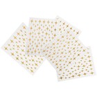 Stick on Gel Nails Sheets Cute Stickers Fingernail Decals Embossed