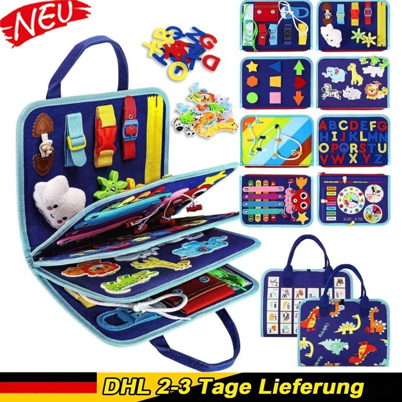 Busy Board, Montessori Spielzeug Für Ab 1 2 3 4 Jahre Kleinkinder Baby Activity