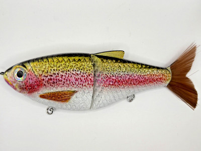 TYG Silencer Trout Glide bait swimbait 7 inch Rainbow Meal NEW