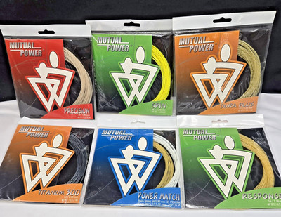 MUTUAL POWER TENNIS STRINGS BRAND NEW LOT OF 6
