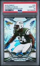 2015 TOPPS FINEST #65 DARRELLE REVIS GEM MT PSA 10 DIAMOND REFRACTOR /60 POP 1