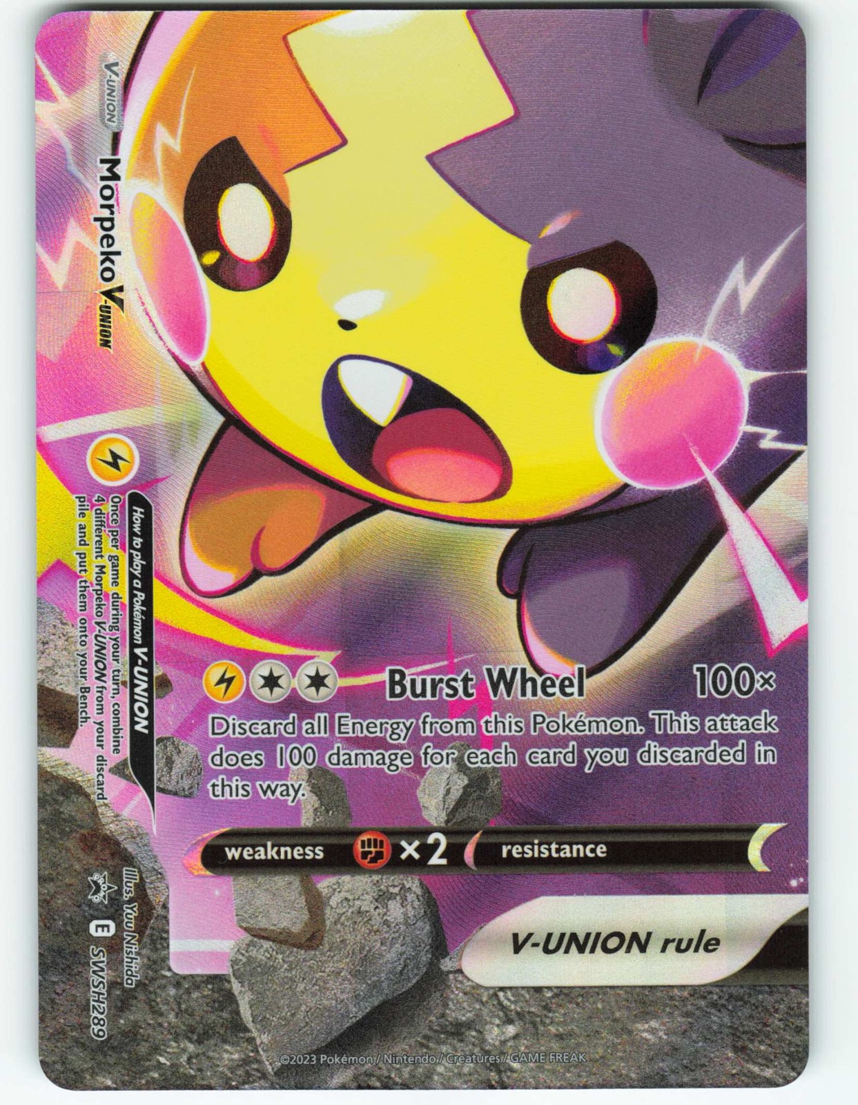 Morpeko V-Union - #SWSH289 Black Star Promo - Pokémon TCG - 2023