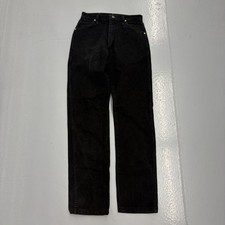Vintage 80s Wrangler Black Straight Leg Cowboy Jeans 29x33 1980s
