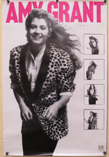 1985 Amy Grant Unguarded Album Promo Pop A&M Records Poster RLD