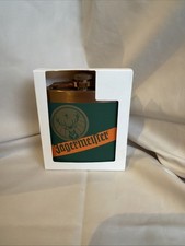 Jagermeister Flask 5 oz. with Green & Brass C...