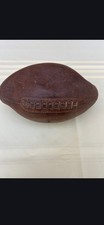 Vintage Leather Football with Original Stitching and Laces