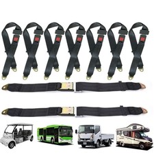 Universal Truck Car Lap Seat Belts 2 Point Adjustable Single Seat Lap 248 Pack
