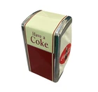 Coca Cola Napkin Dispenser Vintage 1992 Diner Style Metal Coke Holder Man Cave