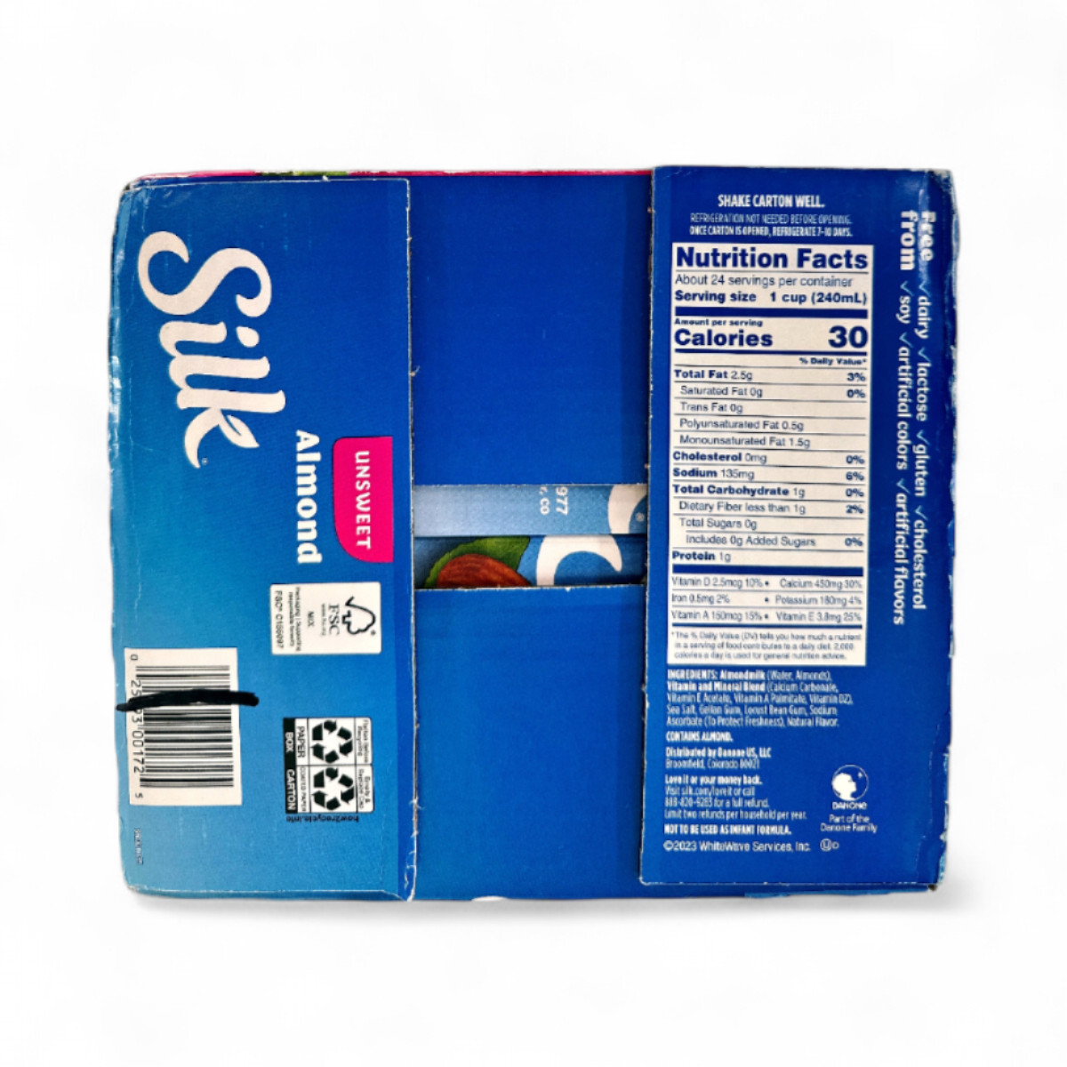 Silk Unsweetened Almond Milk Cartons, 32 fl oz - 6 Pack
