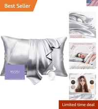 slip The  Queen Pure Silk Pillow Case - 100% Pure 22 Momme Mulberry Silk