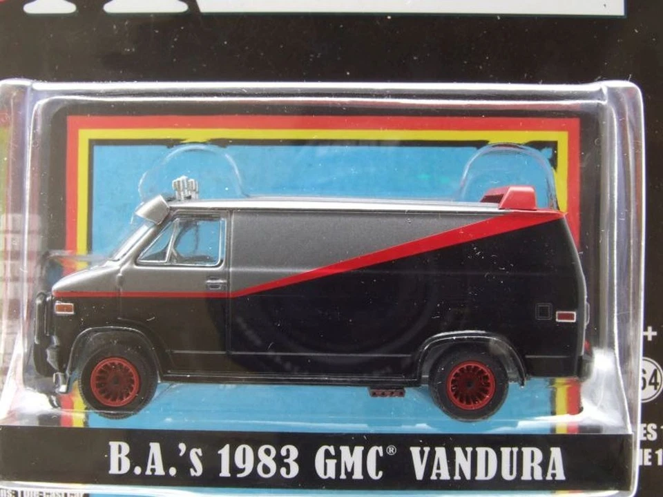 GMC Vandura a-Team Van 1983 Tv-Serienmodell Negro Modelo 1:64 Greenlight - Imagen 3 de 3