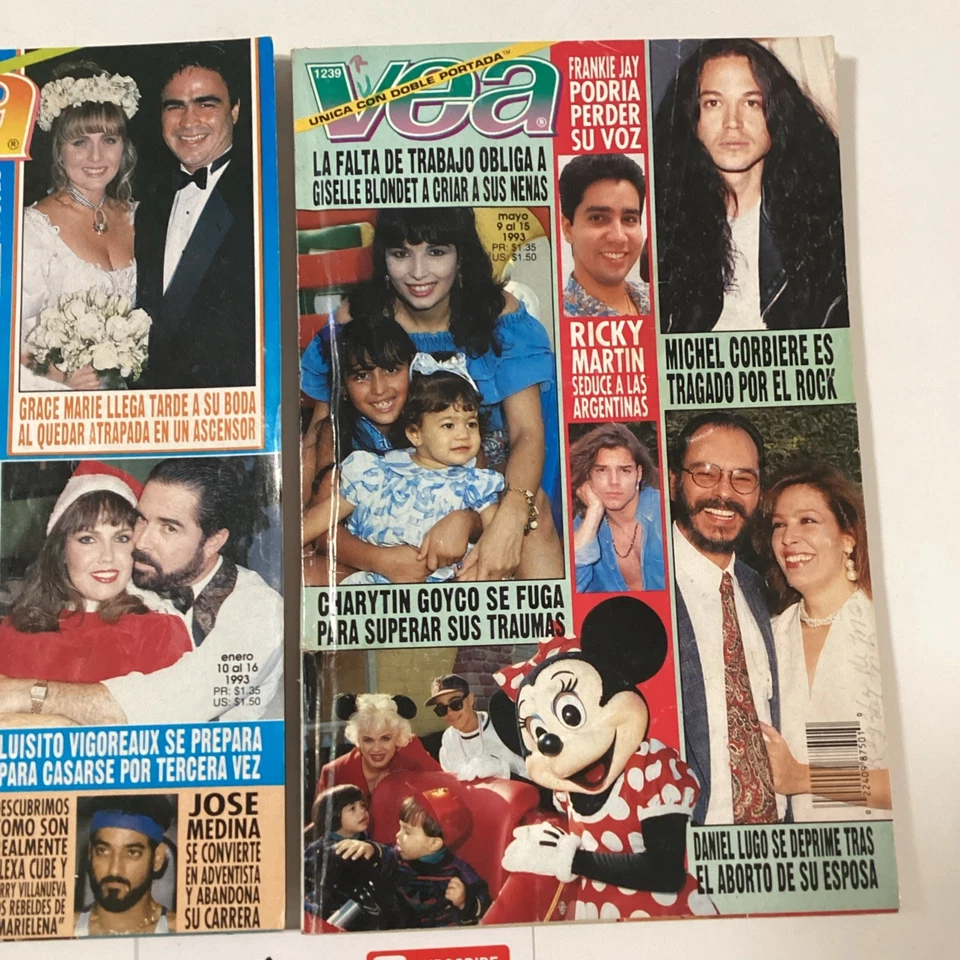 1993 TV GUIDE MAGAZINE REVISTA VEA PUERTO RICO DENISSA YURI CHAYANNE CANTINFLAS - Image 3 of 4