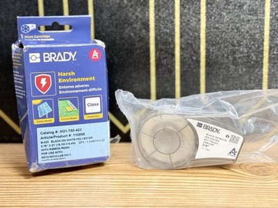 One Box of Brady Authentic M21-750-423 Harsh Environment Polyester Label Barcode