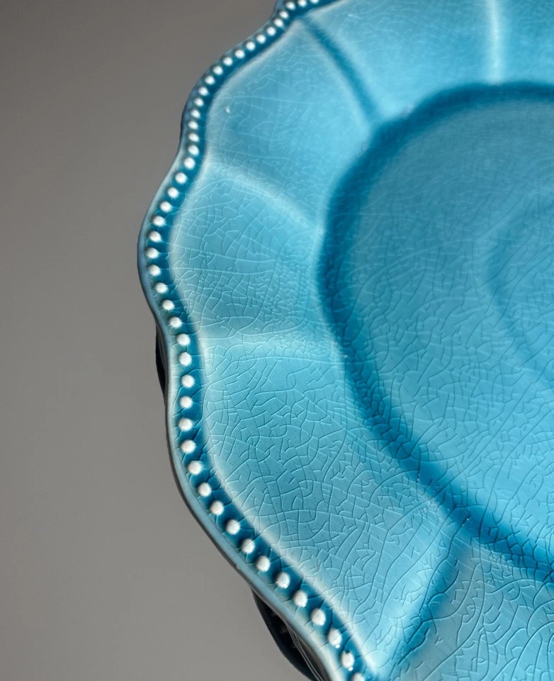 Juego de vajilla Pioneer Woman Paige 12 piezas, denim Foto 3 de 4