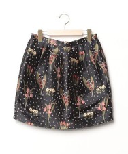 RED VALENTINO Floral Skirt 40 Black Women s