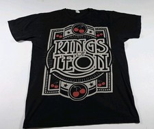 Camiseta Kings Of Leon Estampado Cereza Camiseta Banda Gira Adulto Talla Grande