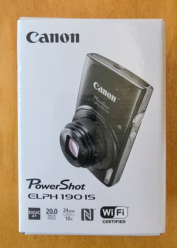 New Canon Powershot ELPH 190 IS Digital Camera(Black)