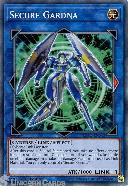 EXFO-EN043 Secure Gardna Common 1st Edition Mint YuGiOh Card