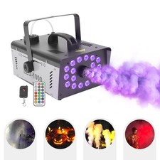 Fog Machine 1000W LED-1000 with 18 LEDs Dual Remote Control Smoke Maker