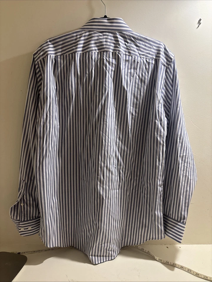 Camisa de vestir Nordstrom Rack sin ajuste de hierro para hombre gris algodón talla 16,5 34/35 Foto 4 de 4