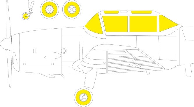 Eduard Accessories EX810 - 1:48 Chipmunk T.10 TFace For AIRFIX - New