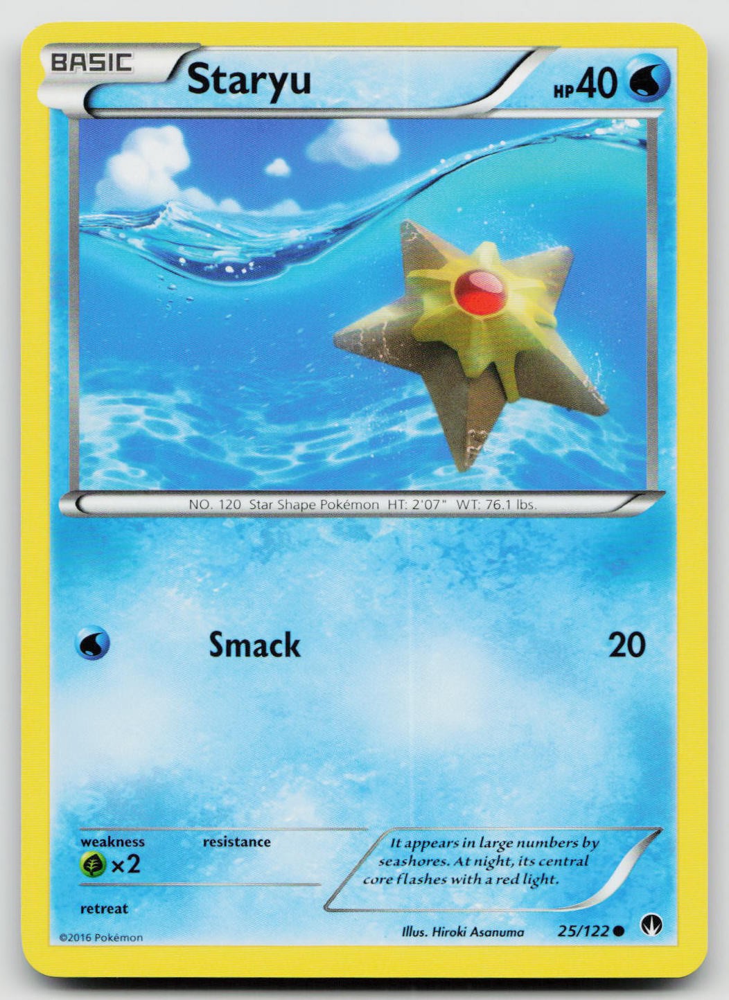 LP Staryu 25/122 Common BREAKpoint Pokemon
