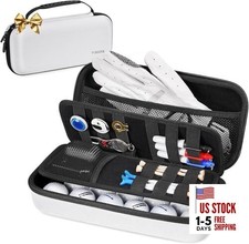 Golf Glove Holder with Removable Glove Shaper, Protective Hard White Standard
