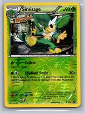 Simisage 7/99 LP Next Destinies Pokemon Reverse Holo