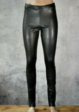 ♥️ NORFY Kunstleder Matter Glanz Hohe Taille Lederimitat Leggings Gefüttert Hose