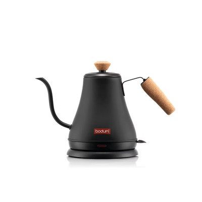 Bodum Melior Black Gooseneck 27oz Electric Water Kettle Bouilloire Gooseneck New