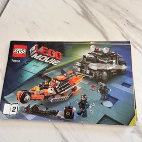 LEGO The Lego Movie Bundle of 4 Instruction Manuals 70808 1 & 2 70801 70800