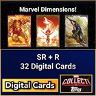 Topps Marvel Collect Marvel Dimensions SR+R 32 Cards