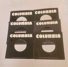 45 RPM 7" RECORD SLEEVES CO. SLEEVE 6 PACK SEE PHOTOS Columbia Records SLV334