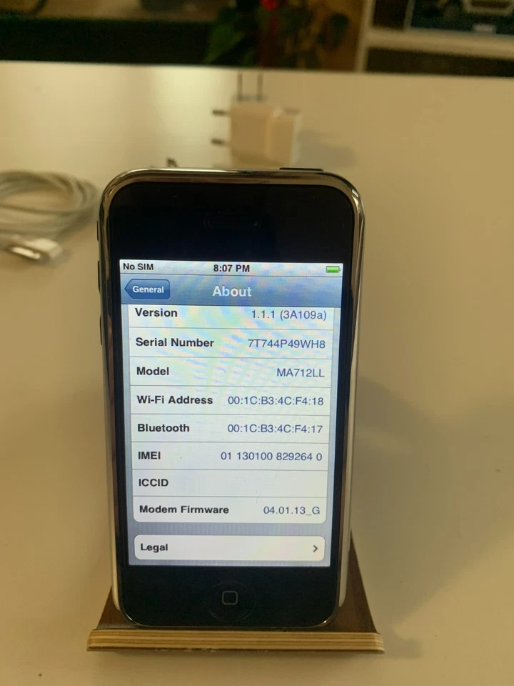 Apple iPhone 2G 8GB (2007) – Complete Original Box – Collector’s Item, foto 3 de 5