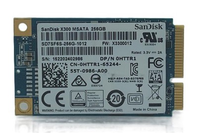 SanDisk X300 256GB mSATA SSD SD7SF6S-256G-1012 0HTTR1 60 DAYS WARRANTY
