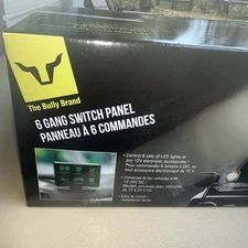 Truck SUV UTV Offroad Bully Universal 6 Gang LED Switch Panel System Push Button