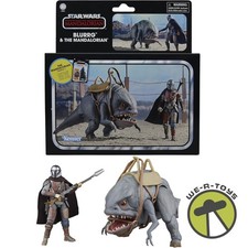 Star Wars Vintage Collection Blurrg and The Mandalorian Action Figures