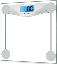Etekcity Digital Body Weight Scale High Precision Bathroom Glass 400lb Blue LCD