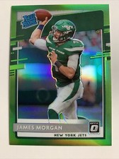 2020 Donruss Optic : Lime Green Prizm RATED ROOKIE #189 James Morgan RC 25/35