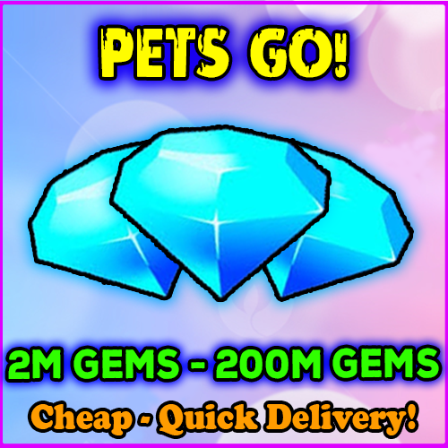 PETS GO! - ROBLOX 💎 2M 50M 100M 200M GEMS | Cheap Price ✅ - Fast Delivery 🚚