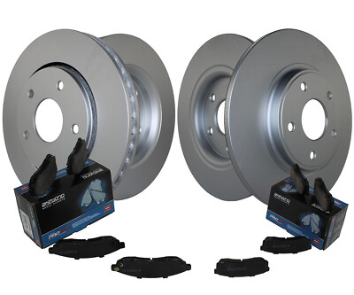 Front & Rear Brake Kit Disc Rotors & Akebono Ceramic Pads For Volkswagen Routan