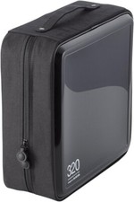 ELECOM DVD CD Case Semi-Hard Zipper 320 Pieces Black CCD-H320BK New