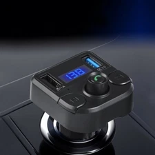 Car Charger with Bluetooth, FM Transmitter Radio Receiver with Handsfree Calling